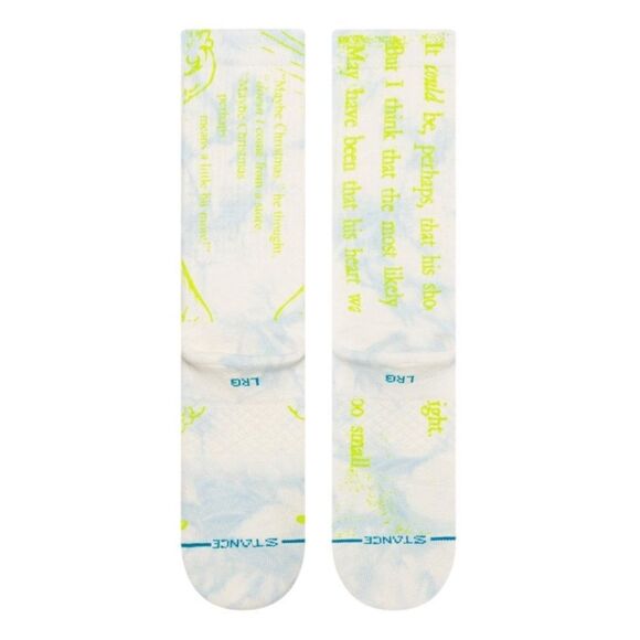 STANCE MERRY GRINCHMAS CREW HEIGHT COMBED COTTON BLEND UNISEX SIZE LARGE SOCKS - Picture 3 of 6